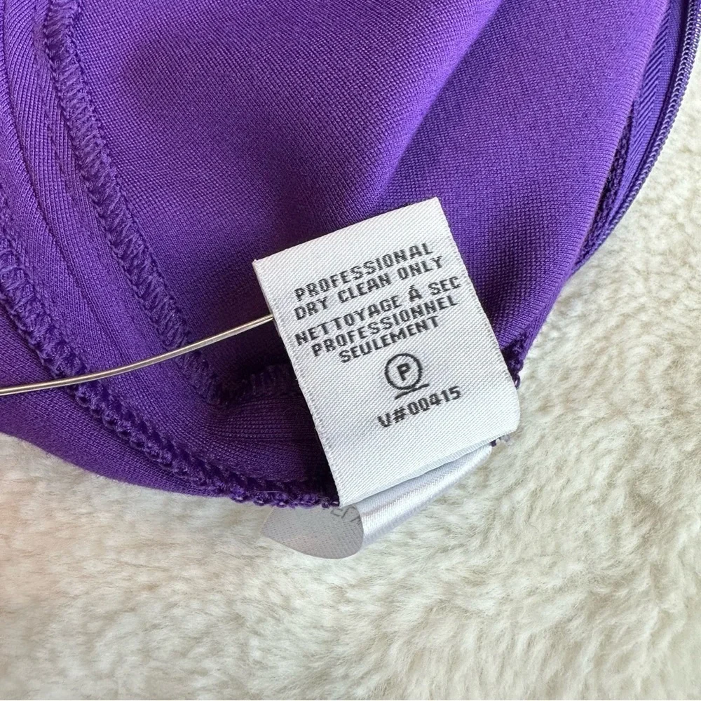 Diane Von Furstenberg DVF Jaelyn Purple Fit & Flare Sleeveless Mini Dress XS (2) - Picture 12 of 12